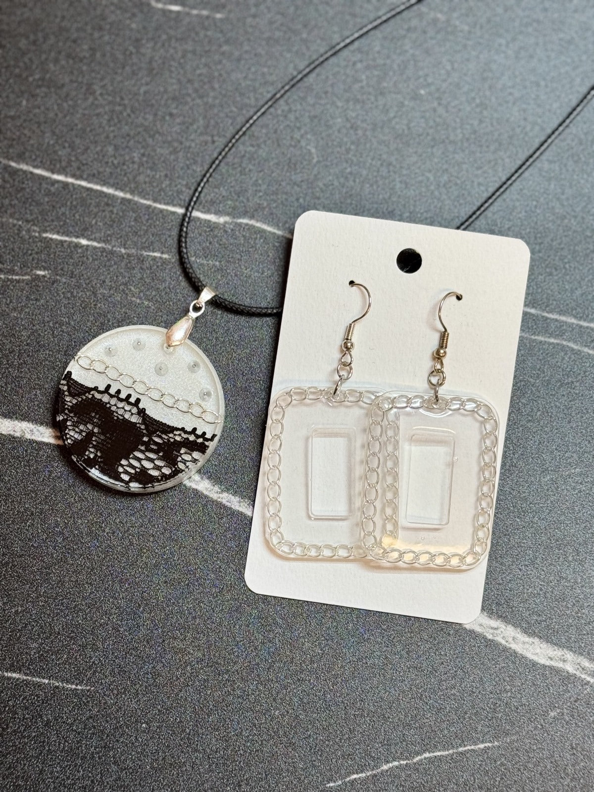 Chain and Lace Jewellery Set
