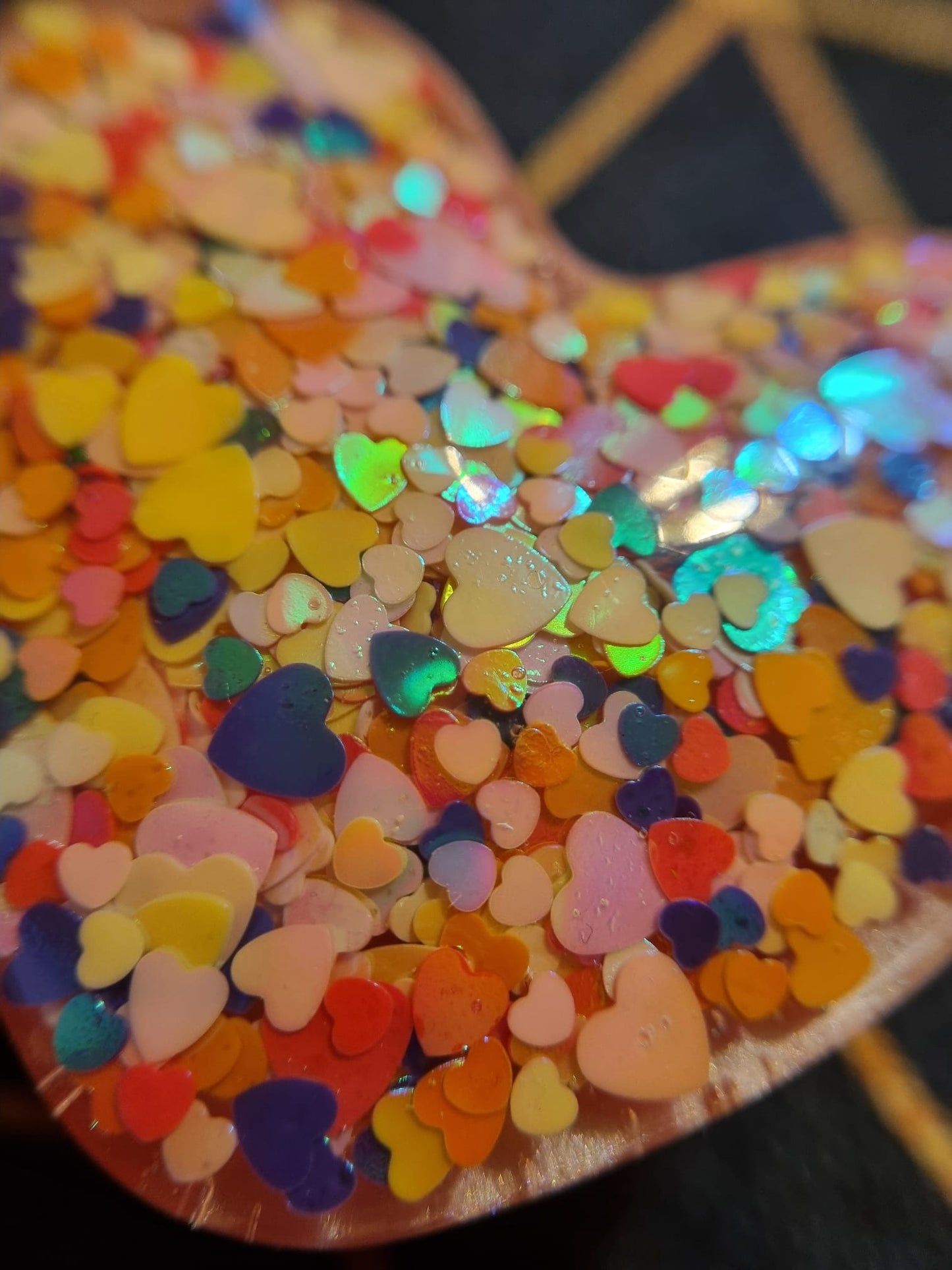 Pink Heart Trinket Set