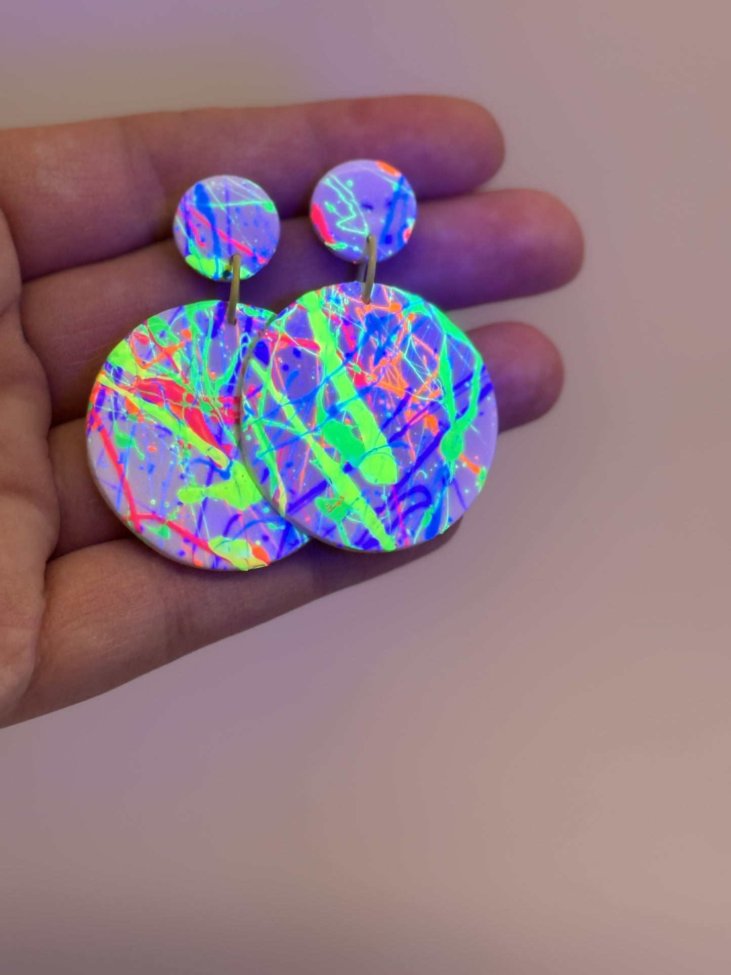 Neon Paint Splatter