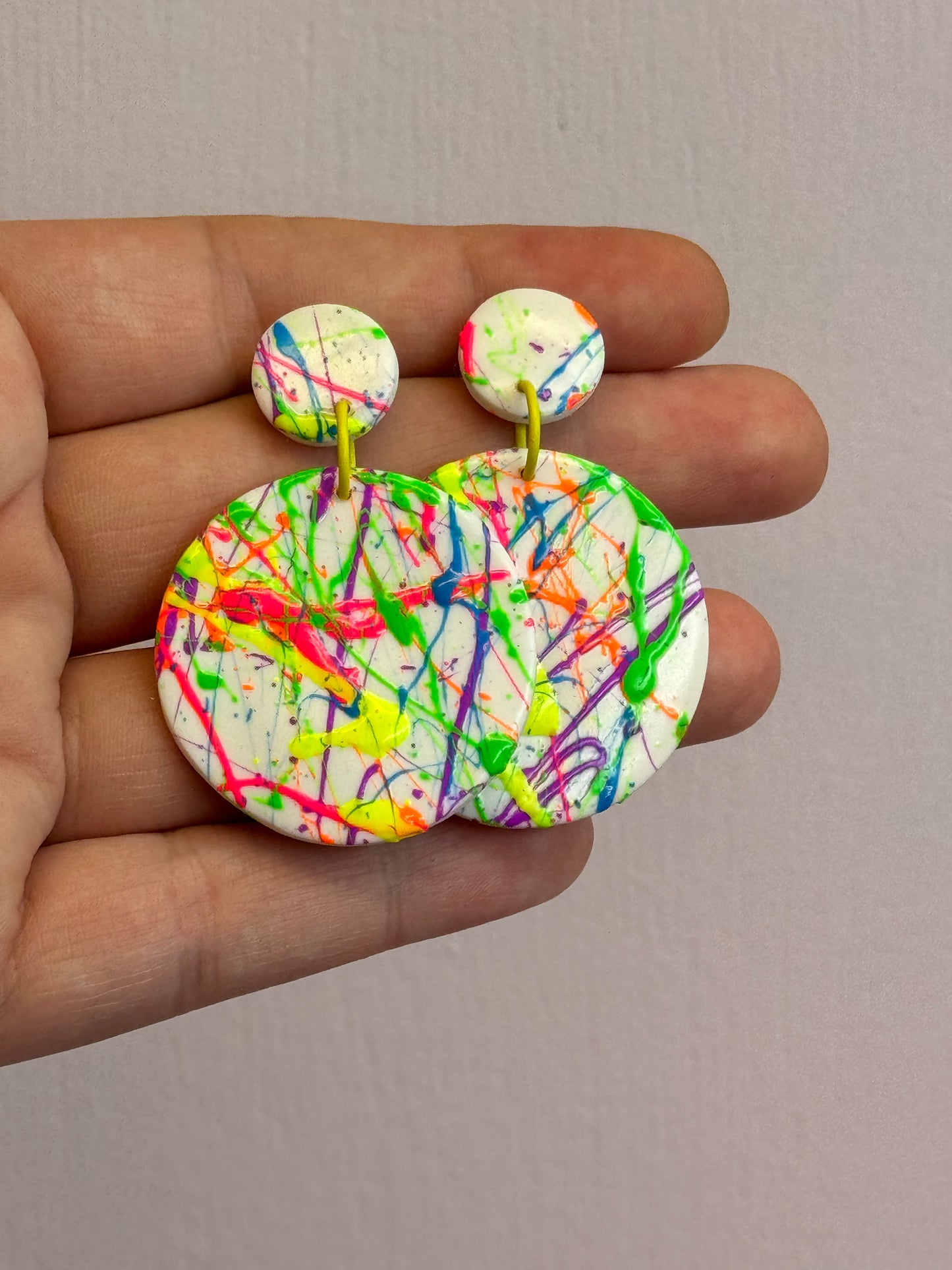 Neon Paint Splatter