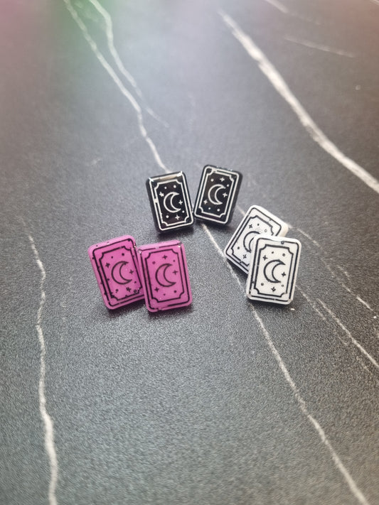 Tarot Card Studs