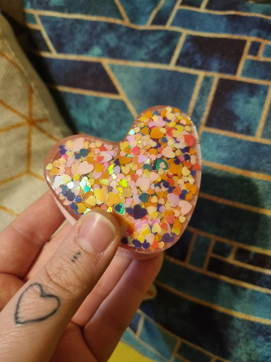 Pink Heart Trinket Set