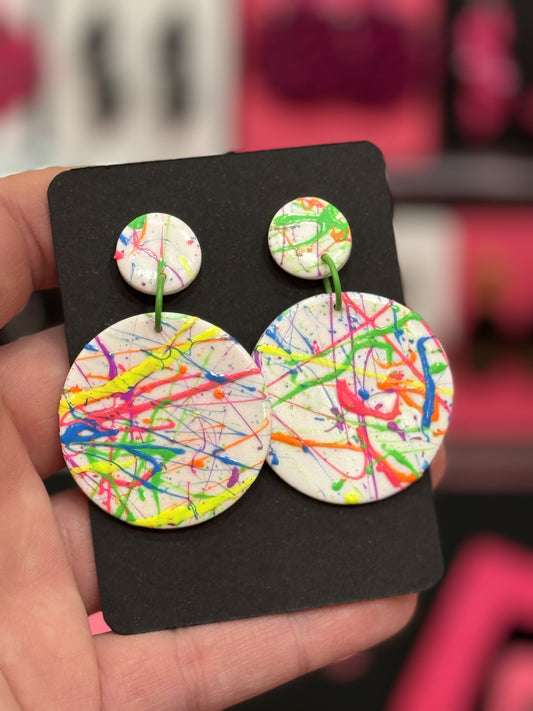 Neon Paint Splatter