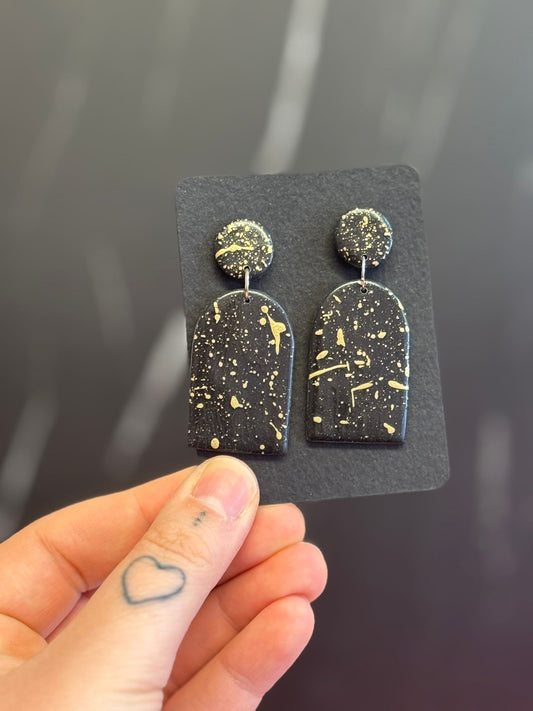 Gold Paint Splatter