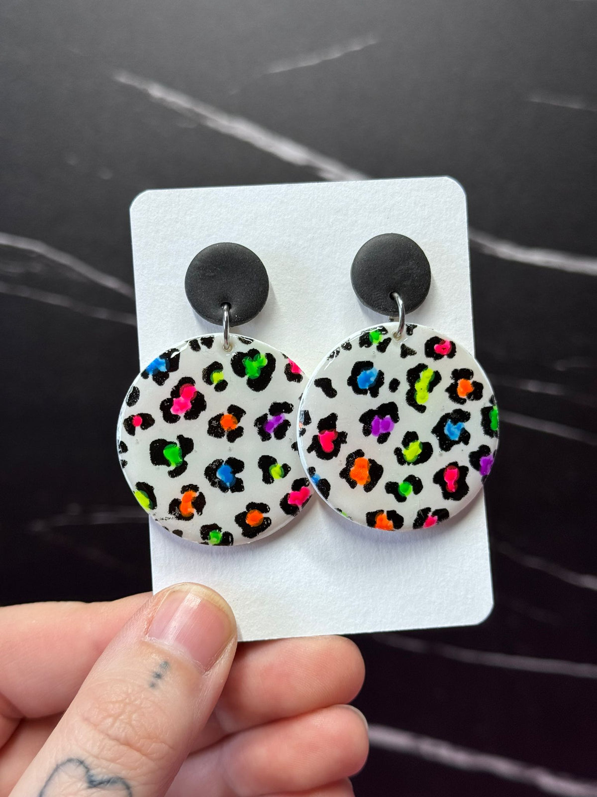 Colourful Animal Print Earrings